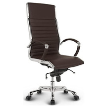 VERSEE Echtleder-Schreibtischstuhl