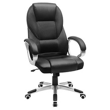 Songmics Echtleder-Bürostuhl