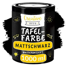 Creative Deco schwarze Wandfarbe
