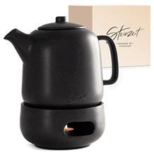 Steinzeit Stövchen-Teekanne