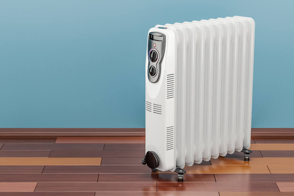 Oelradiator im Wohnzimmer