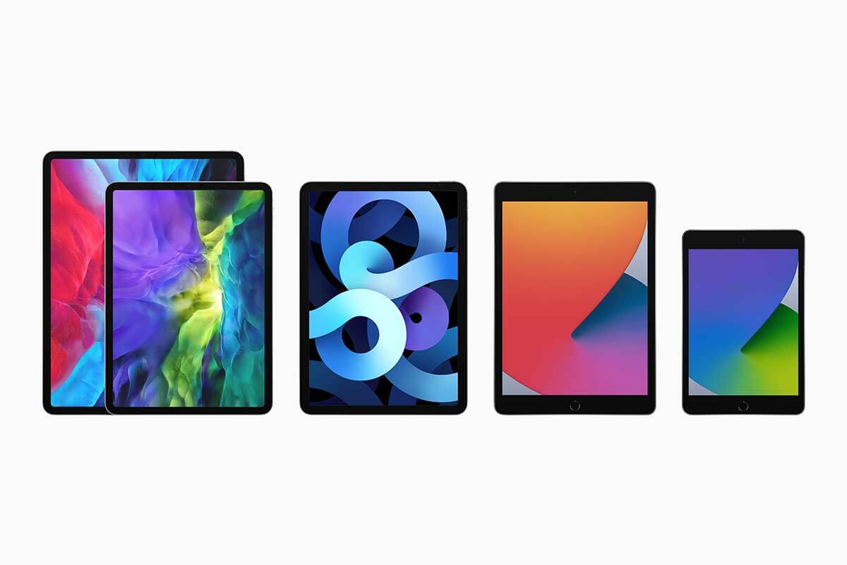 verschiedene iPad AusfĂŒhrungen